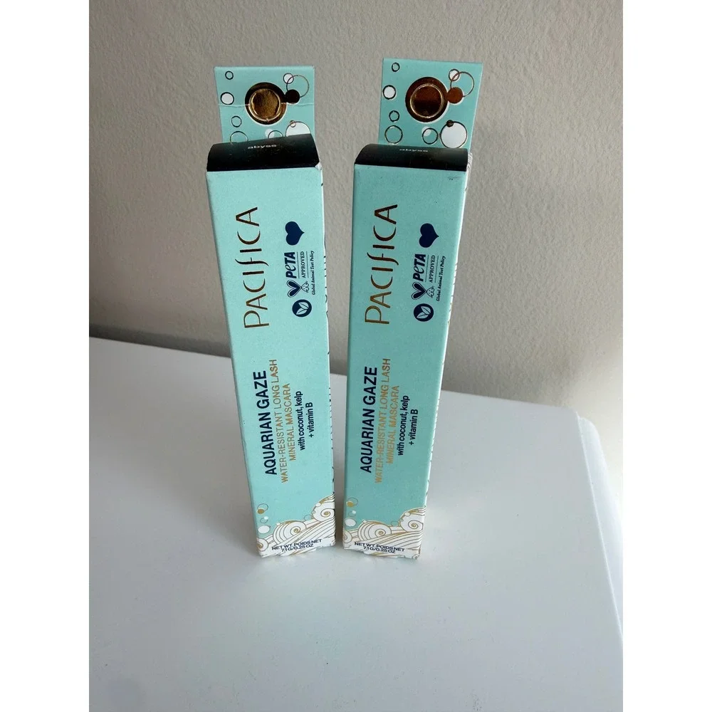 Pacifica Aquarian Gaze Mascara 0.25oz Abyss Black Water-Resistant NWT Lot 2